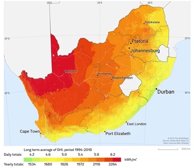 Afrique du Sud : 961 MW de nouvelle capacité photovoltaïque installée au cour...