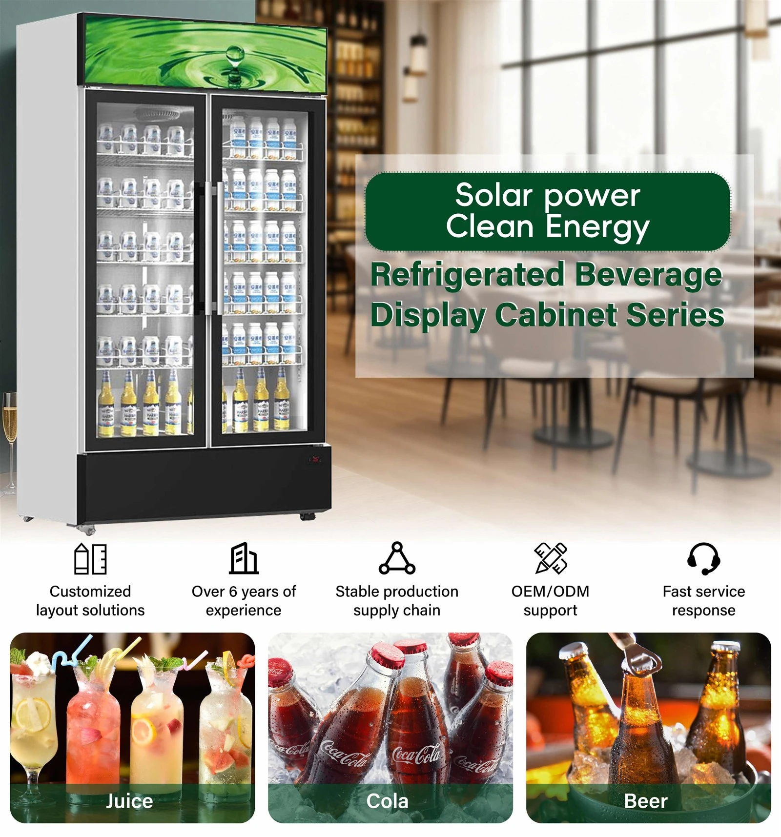 Solar powered beverage freezer,