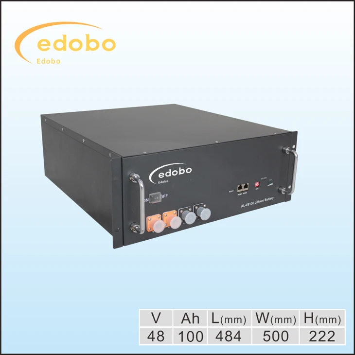 Batterie au lithium montée en rack