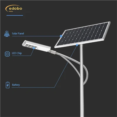 Réverbère LED avec batterie au lithium Réverbère solaire