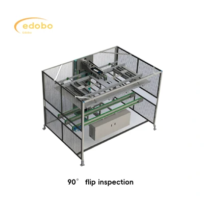 Machine d'inspection visuelle de retournement de panneau solaire à 90 degrés