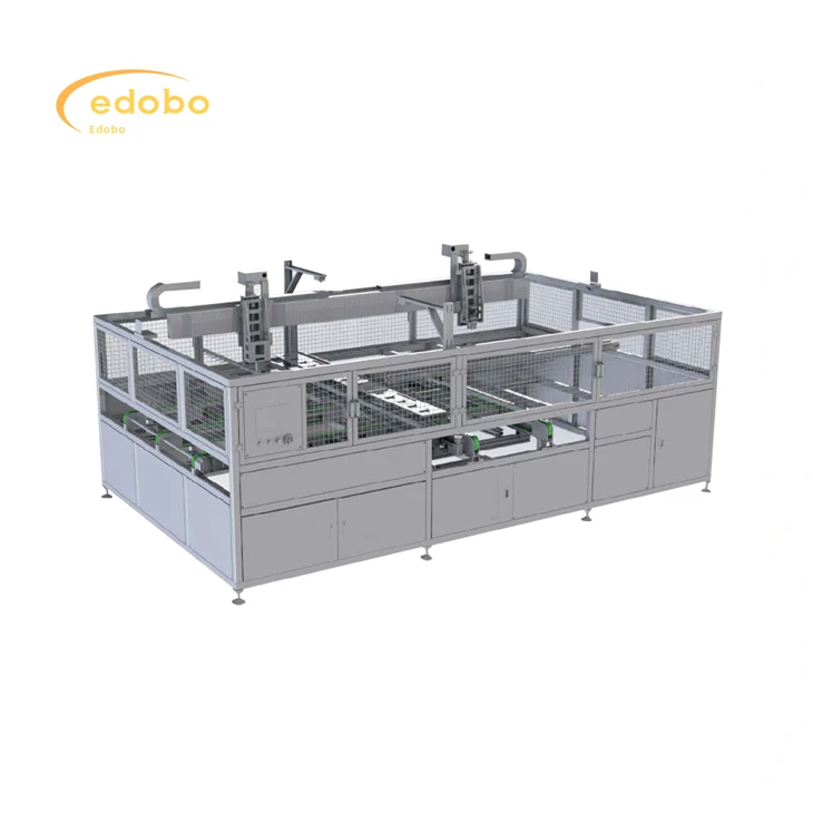 Machine de pose automatique de panneaux solaires pour ligne de production